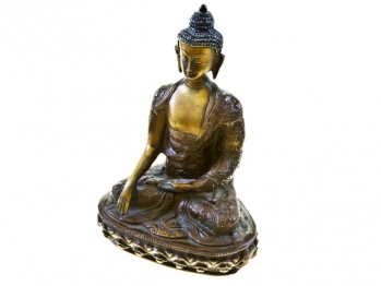 Красная статуэтка Будды (h = 19 см)