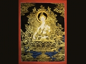 Буддистская тханка с Белой Тарой (холст 58 * 44 см)