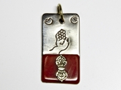 Прямоугольный медальон с Дордже и Рукой Будды